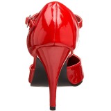 Rot Lack 10,5 cm VANITY-415 Herren High Heel Pumps