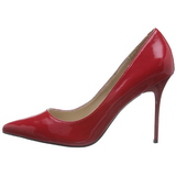 Rot Lack 10 cm CLASSIQUE-20 High Heels Pumps für Männer
