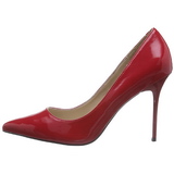 Rot Lack 10 cm CLASSIQUE-20 spitze pumps mit stiletto absatz