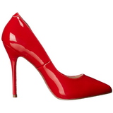 Rot Lack 13 cm AMUSE-20 High Heels Pumps für Männer