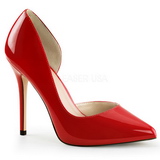 Rot Lack 13 cm AMUSE-22 High Heels Pumps für Männer