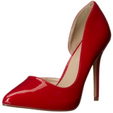 Rot Lack 13 cm AMUSE-22 High Heels Pumps für Männer