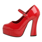 Rot Lack 13 cm DOLLY-50 Herren High Heel Pumps