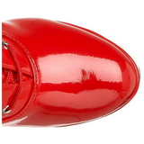 Rot Lack 13 cm ELECTRA-2020 High Heels Damenstiefel für Männer