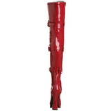 Rot Lack 13 cm ELECTRA-3028 Overknee Stiefel für Männer