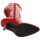 Rot Lack 13 cm SEDUCE-2000 High Heels Damenstiefel für Männer