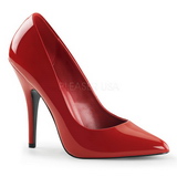 Rot Lack 13 cm SEDUCE-420 High Heels Pumps für Männer