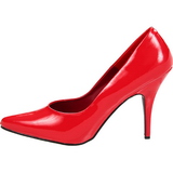 Rot Lack 13 cm SEDUCE-420 High Heels Pumps für Männer
