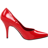 Rot Lack 13 cm SEDUCE-420 High Heels Pumps für Männer