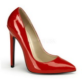 Rot Lack 13 cm SEXY-20 spitze pumps mit stiletto absatz