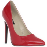 Rot Lack 13 cm SEXY-20 spitze pumps mit stiletto absatz