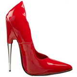 Rot Lack 15 cm SCREAM-01 Damen Pumps Stiletto Absatz