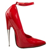 Rot Lack 15 cm SCREAM-12 Damen Pumps Stiletto Absatz