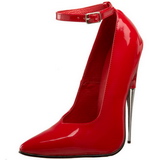 Rot Lack 15 cm SCREAM-12 Damen Pumps Stiletto Absatz