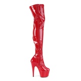 Rot Lack 18 cm ADORE-3000 Overknees Damenstiefel