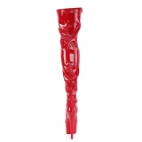 Rot Lack 18 cm ADORE-3000 Overknees Damenstiefel