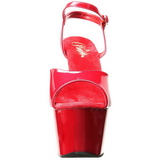 Rot Lack 18 cm ADORE-709 Plateau High Heels