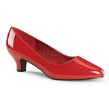 Rot Lack 5 cm FAB-420W Herren High Heel Pumps