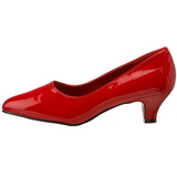 Rot Lack 5 cm FAB-420W Herren High Heel Pumps