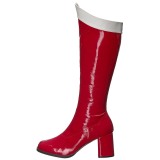 Rot Lack 7,5 cm Funtasma GOGO-306 Damen Stiefel