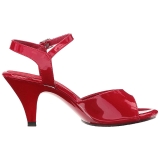 Rot Lack 8 cm BELLE-309 High Heel Sandaletten Damen