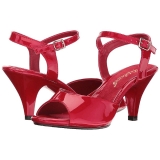 Rot Lack 8 cm BELLE-309 High Heels Damenschuhe für Herren