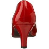 Rot Lack 8 cm DIVINE-420W Herren High Heel Pumps