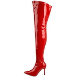 Rot Lack 9,5 cm LUST-3000 overknee high heels stiefel