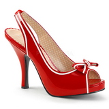 Rot Lackleder 11,5 cm PINUP-10 grosse grössen sandaletten damen
