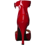 Rot Lackleder 12,5 cm EVE-02 grosse grössen sandaletten damen