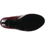 Rot Lackleder 14,5 cm Burlesque TEEZE-06W herren pumps für breite füsse