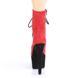 Rot Schwarz 18 cm ADORE-1020FSTT exotic pole dance stiefeletten