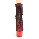 Rot chrome 18 cm ADORE-1020HFN exotic pole dance stiefeletten