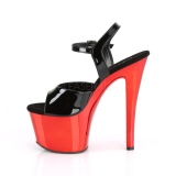 Rot chrome plateau 18 cm SKY-309 pleaser high heels