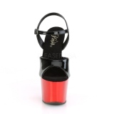 Rot chrome plateau 18 cm SKY-309 pleaser high heels