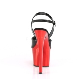 Rot chrome plateau 18 cm SKY-309 pleaser high heels