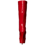 Rot lackstiefel 15,5 cm DELIGHT-2023 plateau schnürstiefel high heels