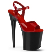 Rot plateau 20 cm FLAMINGO-809-2 pleaser high heels