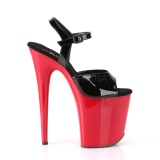 Rot plateau 20 cm FLAMINGO-809 pleaser high heels