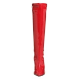 Rote lackstiefel 13 cm SEDUCE-2000 spitze stiefel mit stiletto absatz