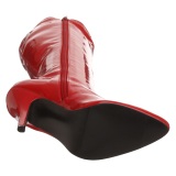 Rote lackstiefel 13 cm SEDUCE-2000 spitze stiefel mit stiletto absatz