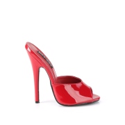 Rote mules 15 cm DOMINA-101 fetisch high heels mules