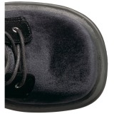 Samt 11,5 cm SHAKER-52 lolita stiefeletten gothic wedge plateau