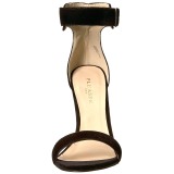 Samt 13 cm Pleaser AMUSE-10 Sandaletten mit high heels