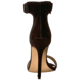 Samt 13 cm Pleaser AMUSE-10 Sandaletten mit high heels