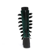 Samt 14 cm SWING-815 alternative plateaustiefel mit schnalle grne