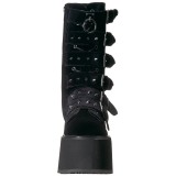 Samt 9 cm DAMNED-225 plateau damenstiefel mit schnalle