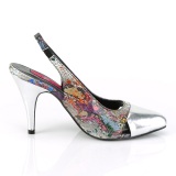 Schlangenmuster 10 cm DREAM-405 slingback pumps für männer