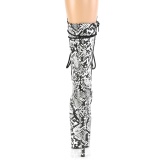 Schlangenmuster 20 cm FLAMINGO-1050SP exotic pole dance stiefeletten