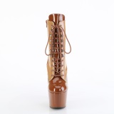 Schnürboots 18 cm ADORE-1020DC platform high heels boots toffee